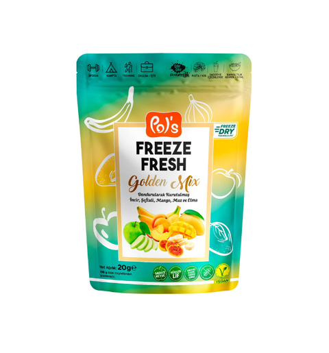 Pol's Freeze Fresh Dondurularak Kurutulmuş  Golden Mix 20 gr