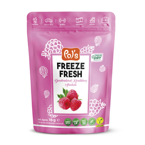 Pol’s Freeze Fresh Dondurularak Kurutulmuş Ahududu 16 gr