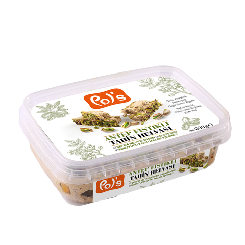 Pol's Şeker İlavesiz Antep Fıstıklı Tahin Helvası 200g