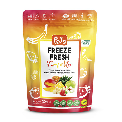 Pol's Freeze Fresh Dondurularak Kurutulmuş Fruit Mix 20 gr