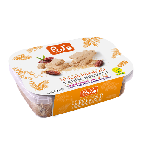 Pol's Şeker İlavesiz Hurma Pekmezli Tahin Helvası 200g