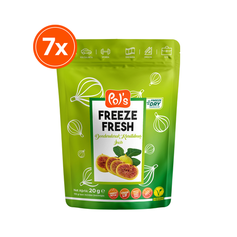 Pol's Freeze Fresh Dondurularak Kurutulmuş İncir 20 gr x 7