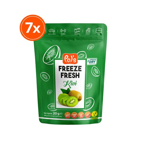 Pol's Freeze Fresh Dondurularak Kurutulmuş Kivi 20 gr x 7