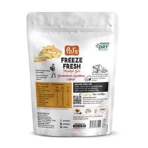 Pol's Freeze Fresh Dondurularak Kurutulmuş Mango 20 gr