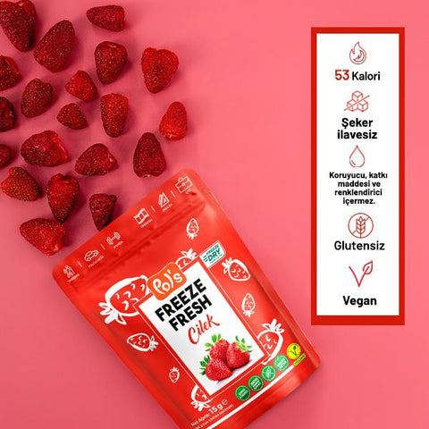 Pol's Freeze Fresh Dondurularak Kurutulmuş Çilek 15 g x 7
