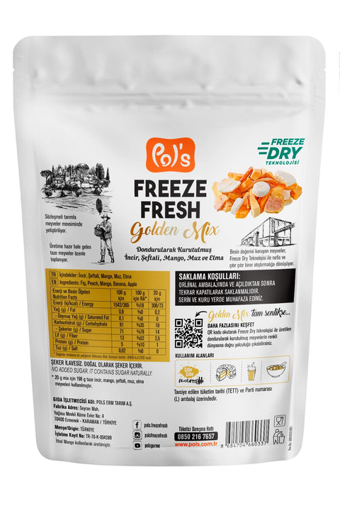 Pol's Freeze Fresh Dondurularak Kurutulmuş  Golden Mix 20 gr