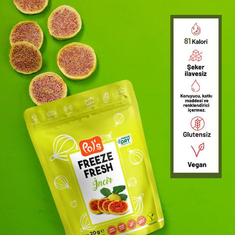 Pol's Freeze Fresh Dondurularak Kurutulmuş İncir 20 gr x 7