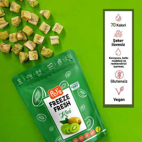 Pol's Freeze Fresh Dondurularak Kurutulmuş Kivi 20 gr x 7