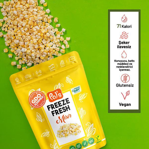 Pol's Freeze Fresh Dondurularak Kurutulmuş Mısır 25 gr x 7