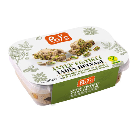 Pol's Şekeri Meyveden Antep Fıstıklı Tahin Helvası 200g