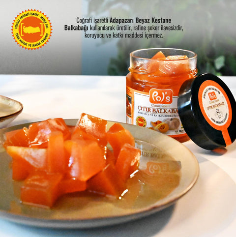 Pol'sGurme Adapazarı Beyaz Kestane Balkabağı Reçeli 285 g