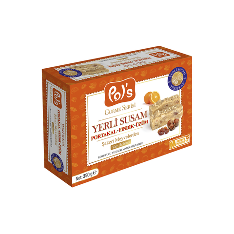 Pol's Gurme Yerli Susam Portakallı Fındıklı Üzümlü Yaz Helvası 350 g
