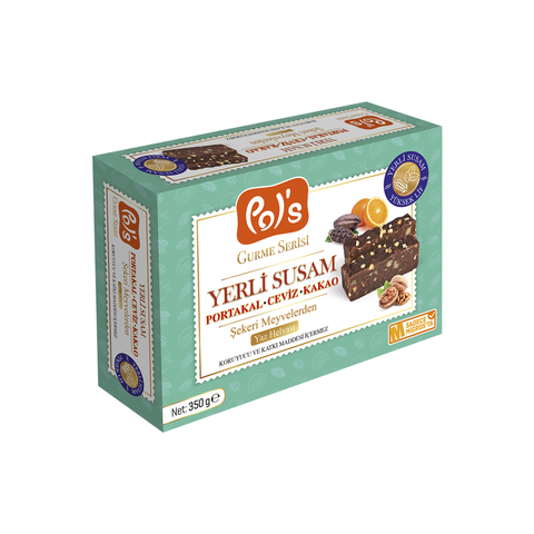 Pol's Gurme Yerli Susam Portakallı Cevizli Kakaolu Yaz Helvası 350 g