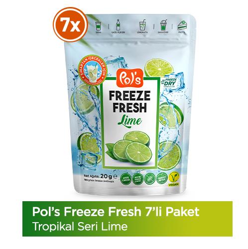 Pol's Freeze Fresh Dondurularak Kurutulmuş Lime 20 g x 7