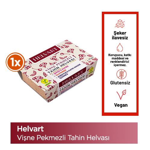 Helvart Vişne Pekmezli Şeker İlavesiz Tahin Helvası 175 g