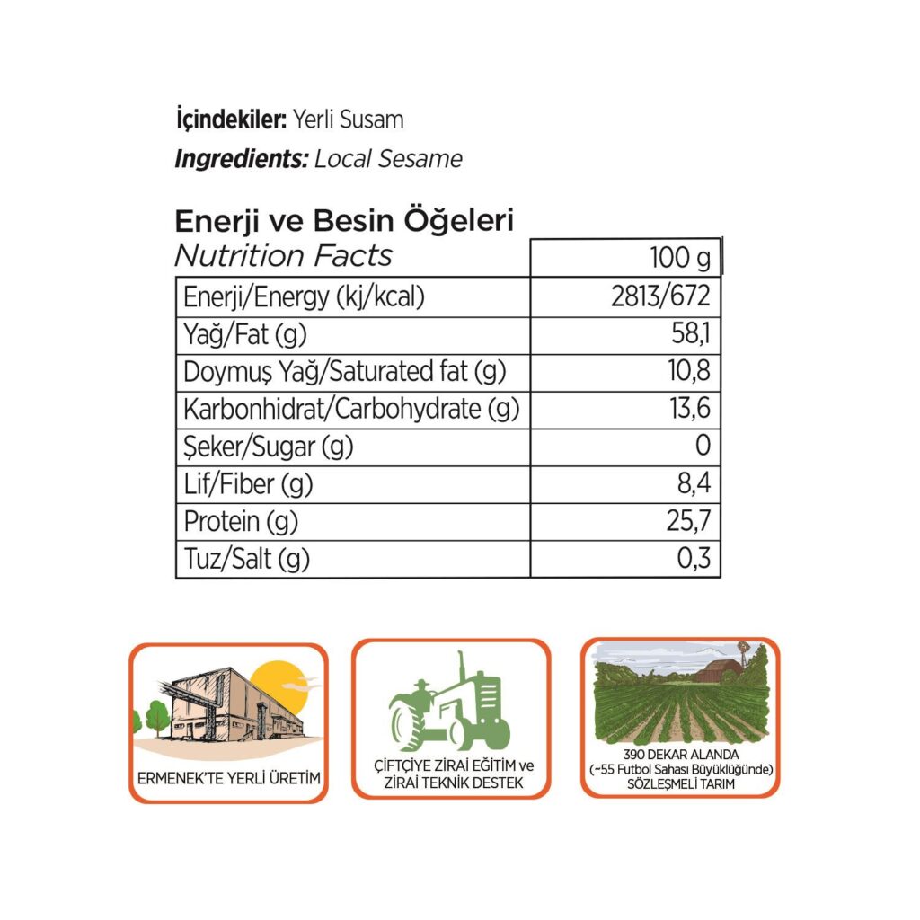 Pol's Gurme Yerli Susam Tahin 500 g x2 adet - Görsel 3