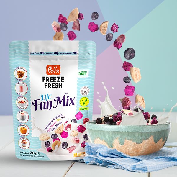 Pol's Freeze Fresh Dondurularak Kurutulmuş Fun Mix 20 g