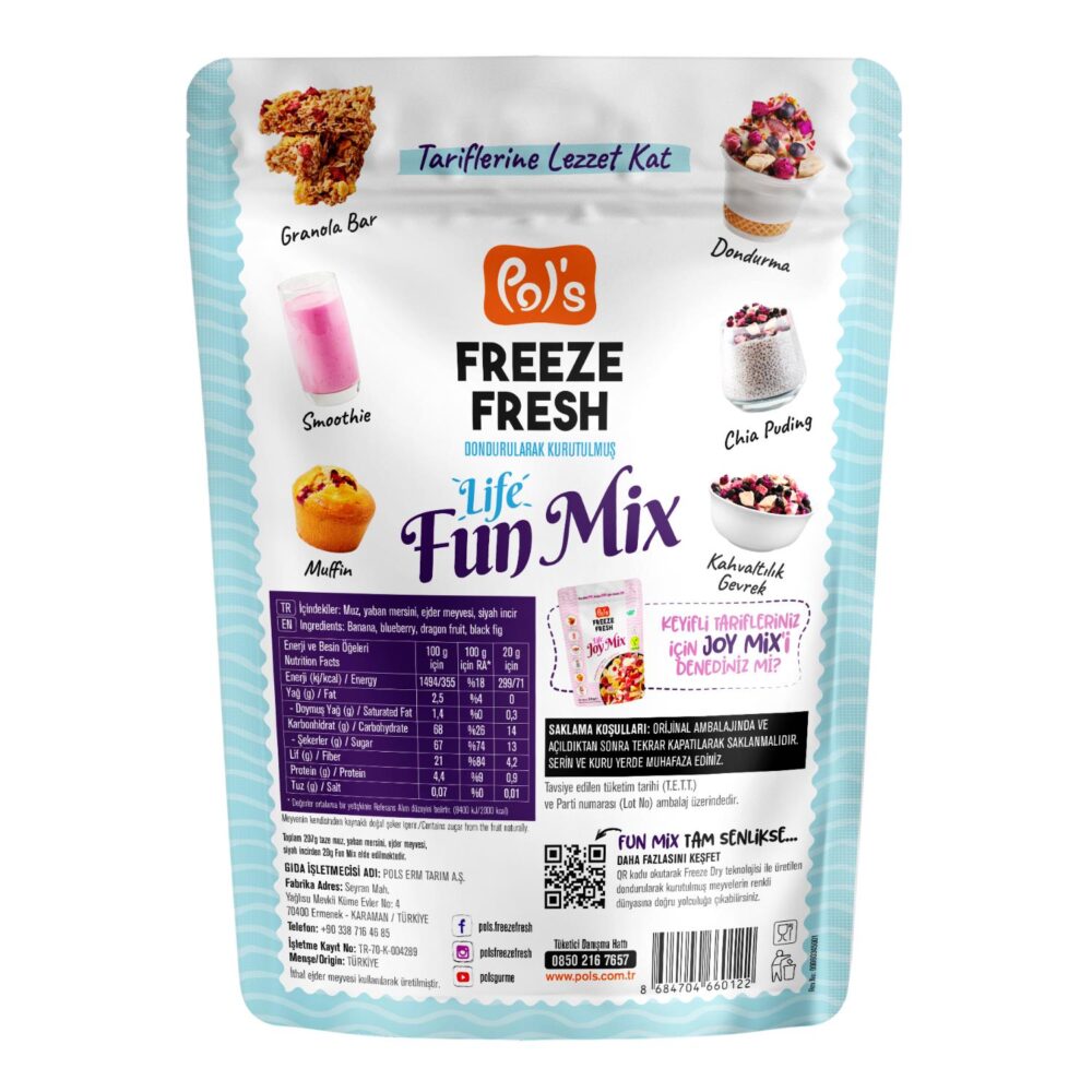 Pol's Freeze Fresh Dondurularak Kurutulmuş Fun Mix 20 g - Görsel 3