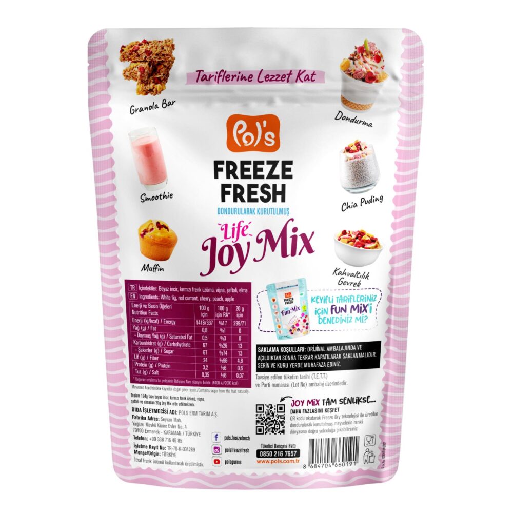 Pol's Freeze Fresh Dondurularak Kurutulmuş Joy Mix 20 g - Görsel 3